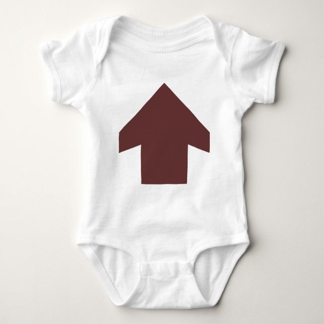 Simple Arrow 01 Baby Bodysuit (Front)
