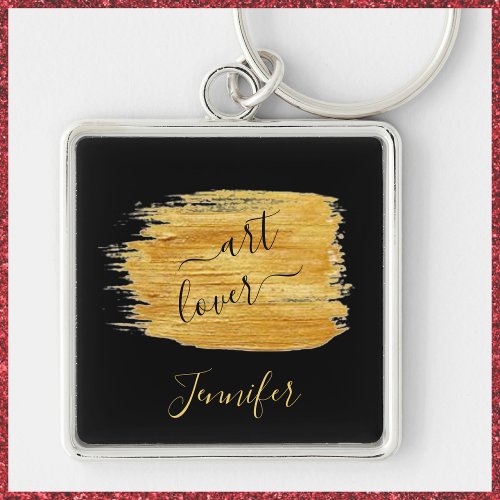 Simple Art Lover Minimalist Design  Keychain