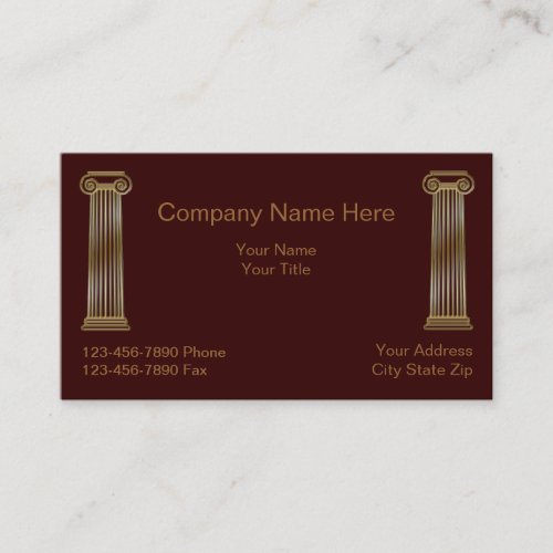 Simple Attorney Business Card