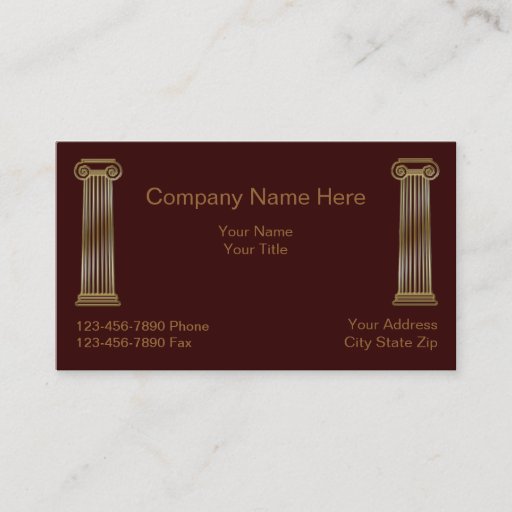 Customizable Simple Attorney Business Card