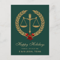 Simple Attorney Christmas Holiday Postcard