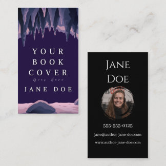 Simple Author Book Cover Customizable Business Card