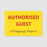 [ Thumbnail: Simple "Authorised Guest" Name Tag ]