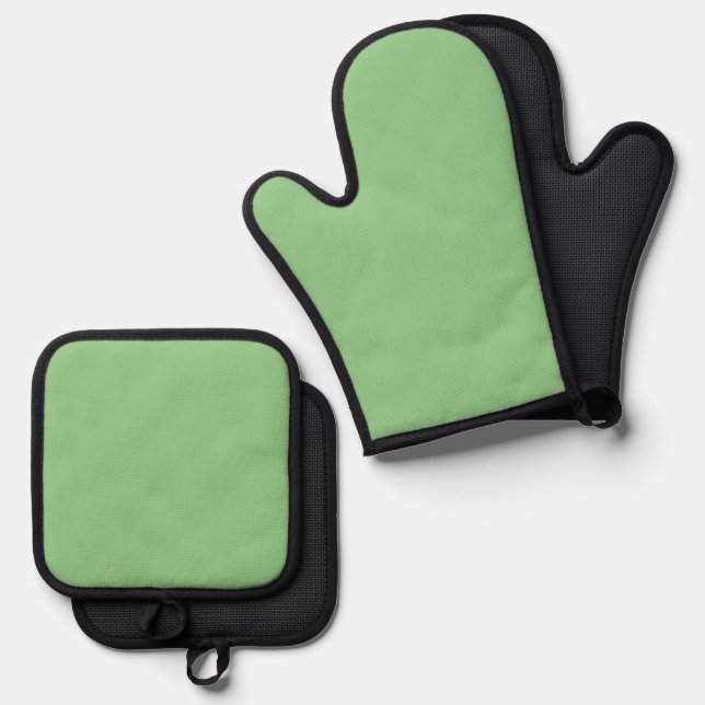 Simple Authority® Sage Oven Mitt & Pot Holder Set (Front/Back)