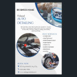 simple Auto Detailing Cleaning Service Business  Flyer<br><div class="desc">Auto Detailing Professional Car Wash Cleaning Service Flyers. car detailing and ceramic coating</div>