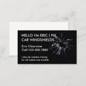 Simple Auto Glass Business Cards (Front/Back)
