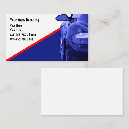 Simple Automotive Business Cards