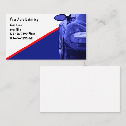 Customizable Simple Automotive Business Cards