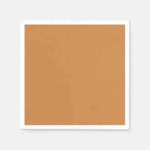 Simple autumn solid color plain pastel copper napkins