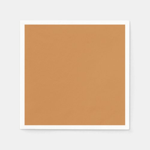 Simple autumn solid color plain pastel copper napkins