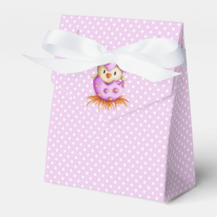 Simple Baby Bird Girly Pink Favor Boxes
