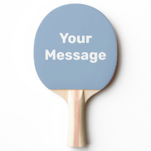 Simple Baby Blue and White Your Text Template Ping Pong Paddle