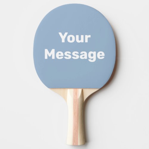 Simple Baby Blue and White Your Text Template Ping Pong Paddle