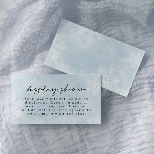 Simple Baby It's Cold Outside Display Shower Enclosure Card (Creator Uploaded)