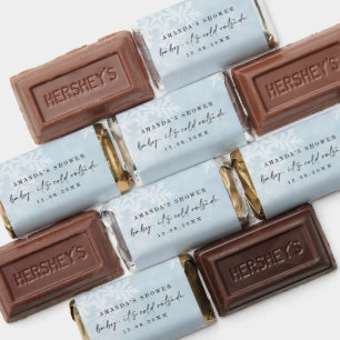 Simple Baby It's Cold Outside Winter Baby Shower Hershey's Miniatures