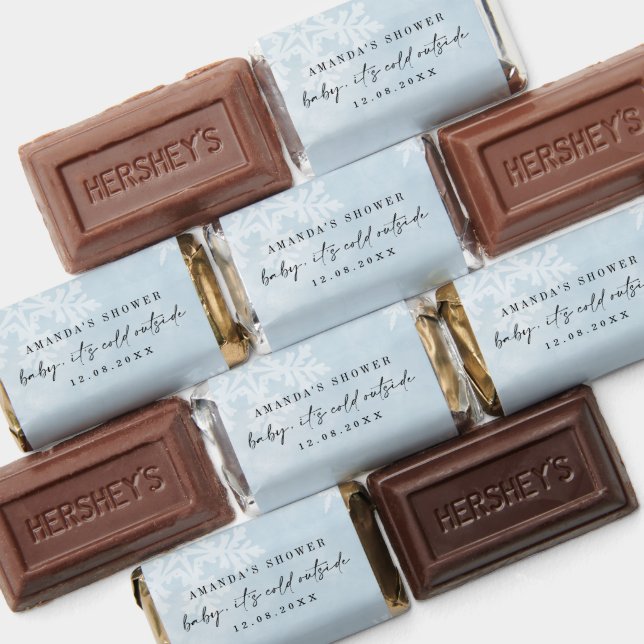 Simple Baby It's Cold Outside Winter Baby Shower Hershey's Miniatures (Assorted)