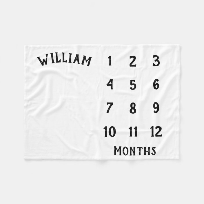baby blanket monthly photos