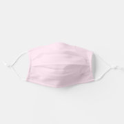 Simple pale Baby Pink One Color Face Mask