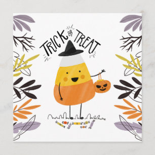 Simple Baby Shower Halloween Party Invitation