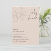 Simple Baby Shower Script Invitation (Standing Front)