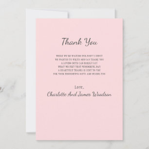 Simple Baby Shower Thank You