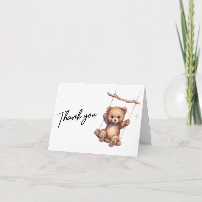 Simple Baby Shower Thank You Cards (Front)