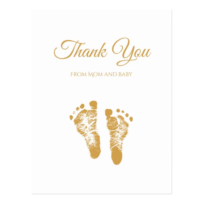 gold baby footprints