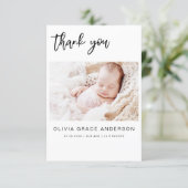 Simple Baby Thank You Photo Collage Modern Invitat Invitation | Zazzle