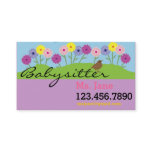 Simple BabySitter Nanny Business Card Simple BabySitter Nanny Business Card
