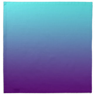 Simple Background Gradient Turquoise Blue Purple Cloth Napkin