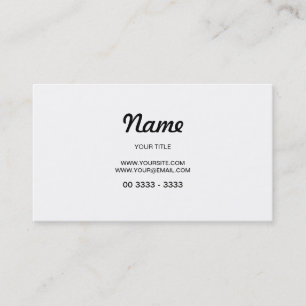 Simple Backward design Business Card
