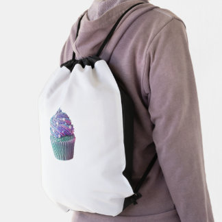 simple bag with cupcake design