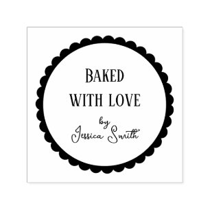 Simple Baked with Love Craft Self-inking Stamp