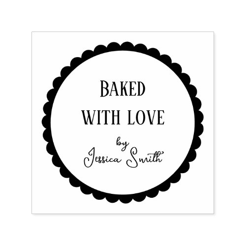 Simple Baked with Love Craft Self-inking Stamp