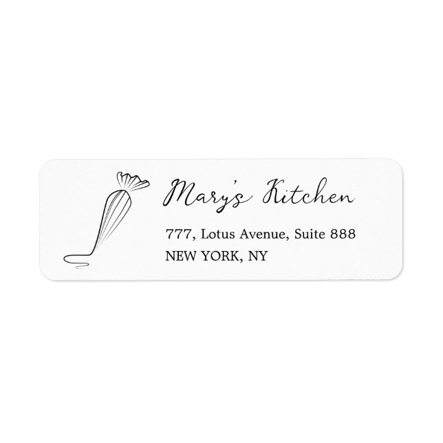 Simple Bakery Patisserie Business  Label (Front)