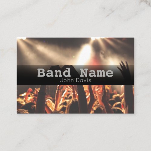 Simple Band Name Business Card