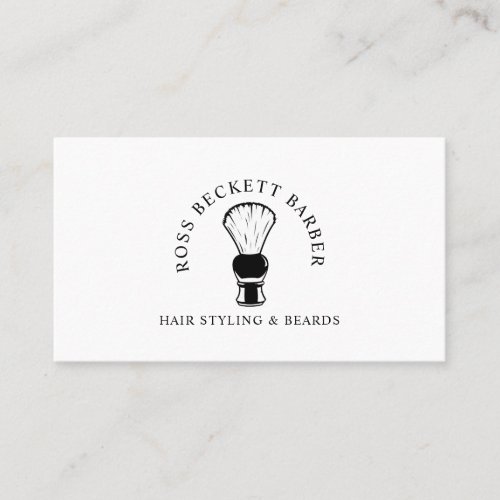 Simple Barber Business Card