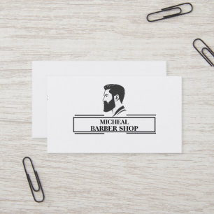 Simple Barber Business Card