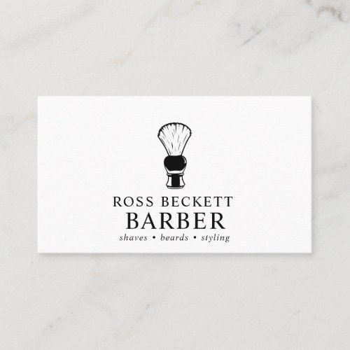 Simple Barber Hair Stylist Business Card