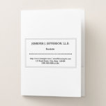 [ Thumbnail: Simple Barrister Pocket Folder ]