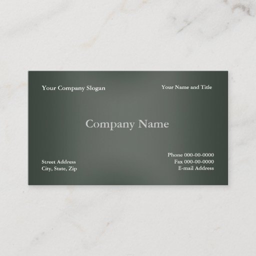 Customizable Simple Basic Business Card
