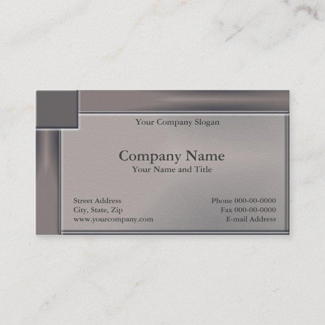 Simple Basic Business Card (Front)
