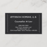 [ Thumbnail: Simple & Basic Counsellor at Law Business Card ]