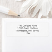 Simple & Basic Custom Return Address Labels | Zazzle