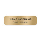 Simple Basic Faux Gold Title Safety Pin Magnetic