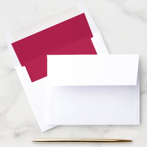 Simple Basic Minimalist Classic Chic Burgundy Red Envelope Liner