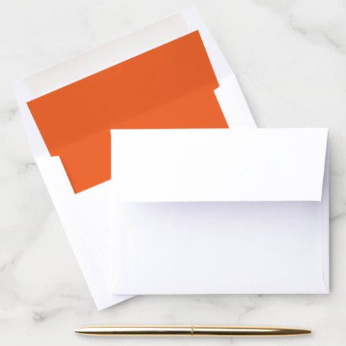 Simple Basic Minimalist Classic Chic Burnt Orange Envelope Liner