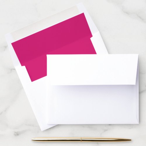 Simple Basic Minimalist Classic Magenta Hot Pink Envelope Liner