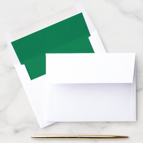 Simple Basic Minimalist Classic Modern Green Envelope Liner