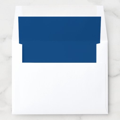 Simple Basic Minimalist Navy Blue Envelope Liner | Zazzle